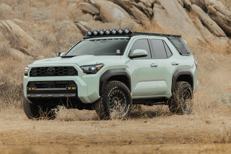 Toyota 4Runner Exterior Window Molle - Driver Side - DV8 Offroad - For DV8 Roof Rack - Black Powder Coated - `25-`26